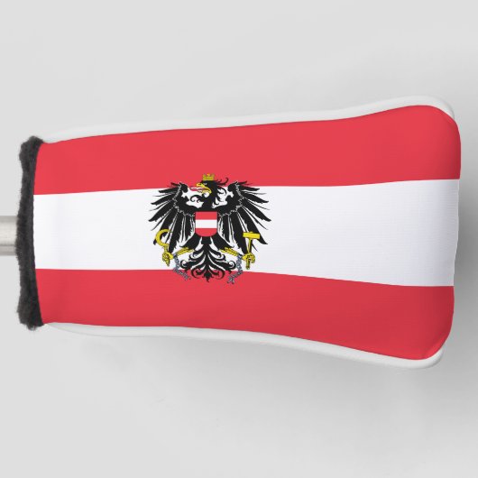 オーストリア国旗 ゴルフヘッドカバー (正面)