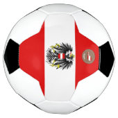 オーストリア国旗 サッカーボール (回転)