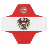 オーストリア国旗 サッカーボール (フラット)