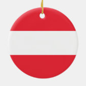 オーストリア国旗 セラミックオーナメント (裏面)