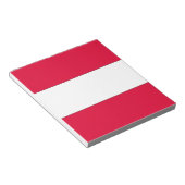 オーストリア国旗 ノートパッド (アングル)