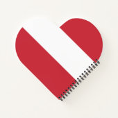 オーストリア国旗 ノートブック (裏面)