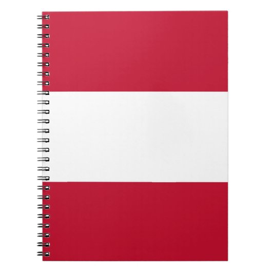 オーストリア国旗 ノートブック (正面)