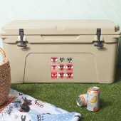 オーストリア国旗、ハート/スポーツ シール (クーラー)