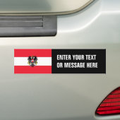 オーストリア国旗 バンパーステッカー (車上)
