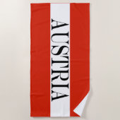 オーストリア国旗 ビーチタオル (正面)