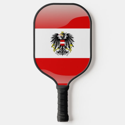 オーストリア国旗 ピックルボールラケット (正面)