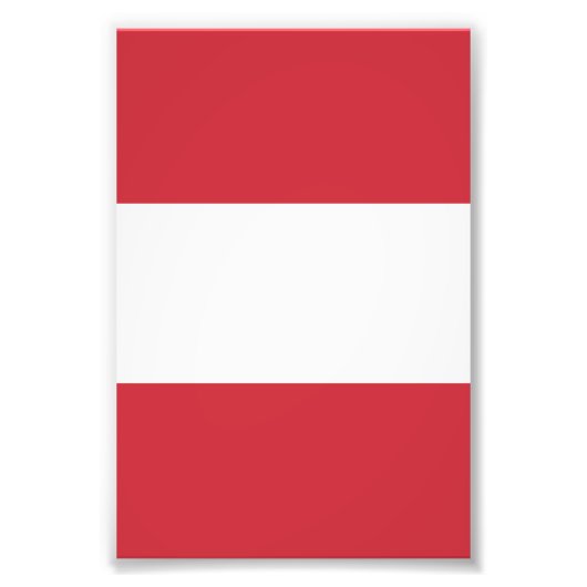 オーストリア国旗 フォトプリント            (正面)