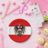 オーストリア国旗 ペーパープレート (パーティー)