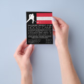 オーストリア国旗、ホッケー選手、キャンプ広告ス チラシ (手)