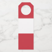 オーストリア国旗 ボトルネックタグ (正面)