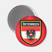 オーストリア国旗 マグネット (正面/裏面)