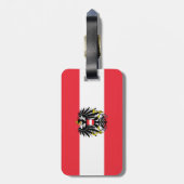 オーストリア国旗 ラゲッジタグ (裏面縦)