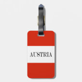 オーストリア国旗 ラゲッジタグ (裏面縦)