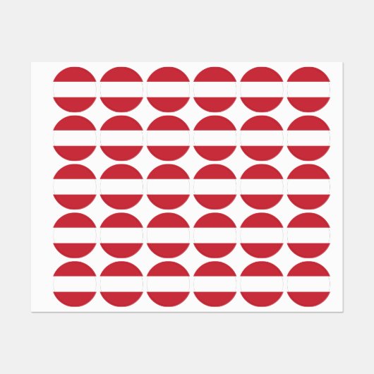 オーストリア国旗 ラベル (シート)