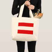 オーストリア国旗 ラージトートバッグ (正面(商品))