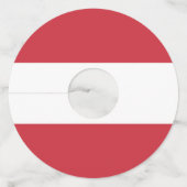 オーストリア国旗 ワイングラスタグ (正面)