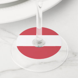 オーストリア国旗 ワイングラスタグ