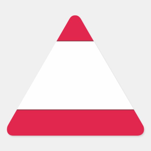 オーストリア国旗 三角形シール (正面)