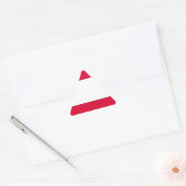 オーストリア国旗 三角形シール (封筒)