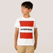 オーストリア国旗 Tシャツ (正面フル)