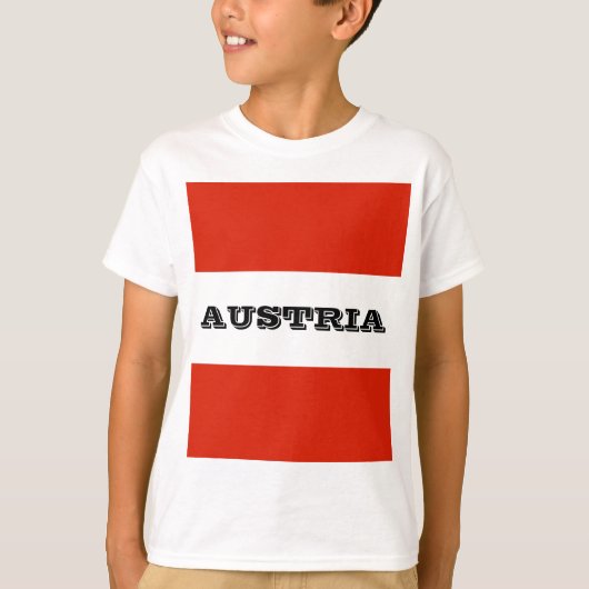 オーストリア国旗 Tシャツ (正面)