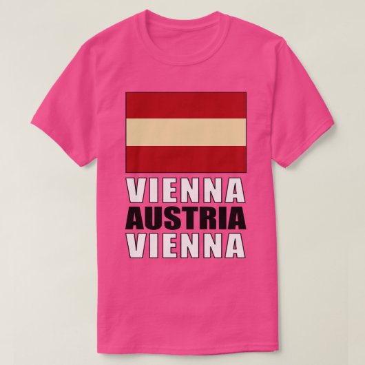 オーストリア国旗 Tシャツ (デザイン正面)