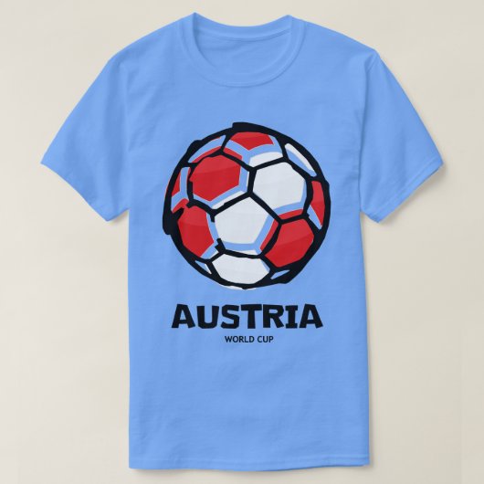 オーストリア国旗 Tシャツ (デザイン正面)