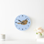 オーストリア地図の時計 ラウンド壁時計 (ホーム)