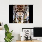 オーストリア大聖堂の天井 ポスター (ホームオフィス)