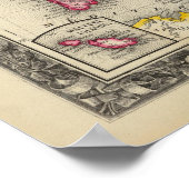 オーストリア帝国の地図 ポスター (角)