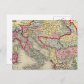 オーストリア帝国の地図 ポストカード (正面/裏面)