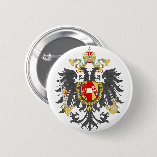 オーストリア帝国の紋章付き外衣 缶バッジ (正面&裏面)