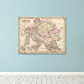 オーストリア帝国、イタリア、ヨーロッパのトルコ、ギリシャ キャンバスプリント (インサイチュ (ウッドフロア))