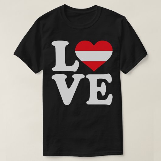 オーストリア愛 Tシャツ (デザイン正面)