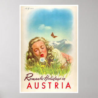 オーストリア旅行ポスター オーストリアのアートプリント ポスター