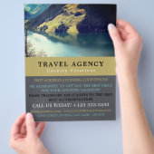 オーストリア湖旅行代理店広告のフライヤー チラシ (手)