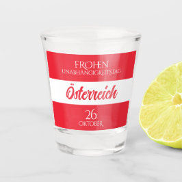 オーストリア独立記念日オーストリア国旗 ショットグラス