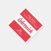 オーストリア独立記念日オーストリア国旗 スタンダードカクテルナプキン (角)