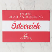 オーストリア独立記念日オーストリア国旗 ペーパーパッド (正面)