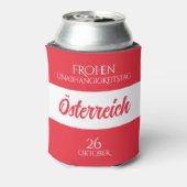 オーストリア独立記念日オーストリア国旗 缶クーラー (缶裏面)