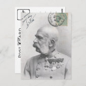 オーストリア皇帝フランシス・ジョセフ ポストカード (正面/裏面)