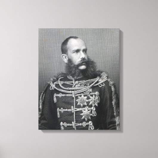 オーストリア皇帝フランツ・ジョセフ1世 キャンバスプリント (正面)