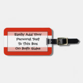 オーストリア簡単IDの国旗 ラゲッジタグ (正面横)