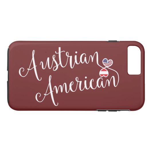 オーストリア系アメリカ人の絡み合ったハート携帯電話ケース Case-Mate iPhoneケース (裏面(横))
