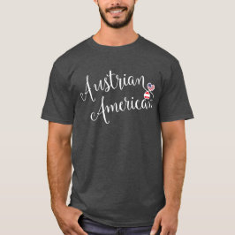 オーストリア系アメリカ人ハートTシャツ Tシャツ