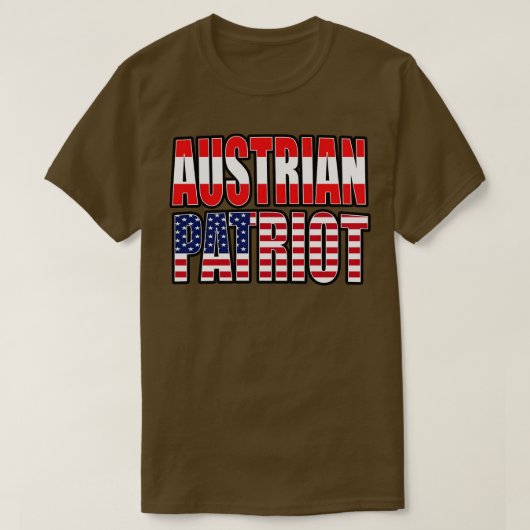 オーストリア系アメリカ人プライド伝統国旗の贈り物 Tシャツ (デザイン正面)