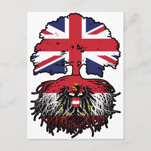 オーストリア英国イギリス統一されたイギリス ポストカード (正面)