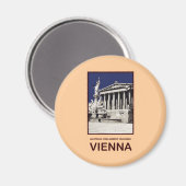 オーストリア議会建物ウィーン マグネット (正面/裏面)