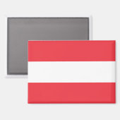 オーストリア長方形磁石国旗 マグネット (正面/裏面)